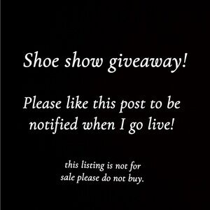 Black Text Graphic - Shoe Show Giveaway